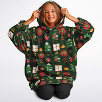 Thumbnail for Green Christmas Pattern Youth Standard Hoodie