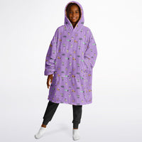Thumbnail for Animal 2 and Smores Pattern Oversized Youth Reversible Hoodie