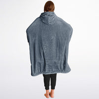 Thumbnail for Neutral Ash Gray and Slate Oversized Reversible Hoodie