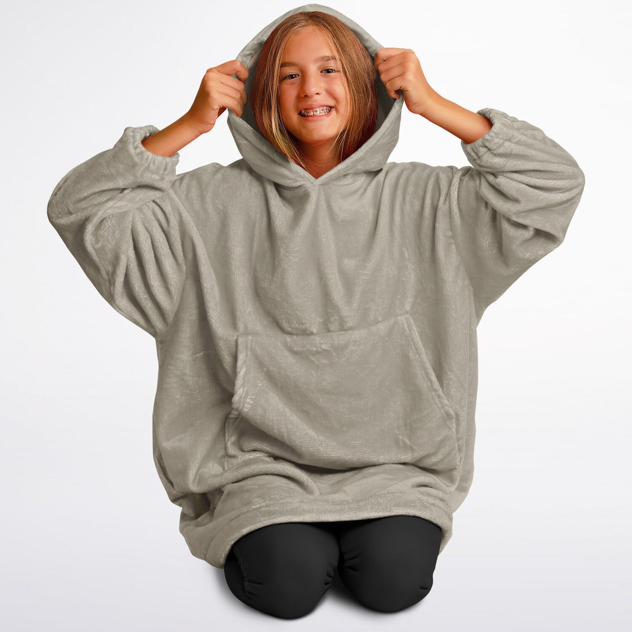 Neutral Cool Beige Youth Standard Hoodie