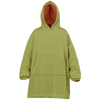 Thumbnail for Earthy Tones Roman Peach and Olive Green Youth Reversible Hoodie
