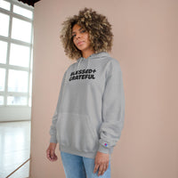Thumbnail for Blessed + Grateful Champion Hoodie — Minimalist Faith Pullover