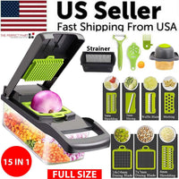 Thumbnail for 15-in-1 Veggie Dicer and Slicer Kit
