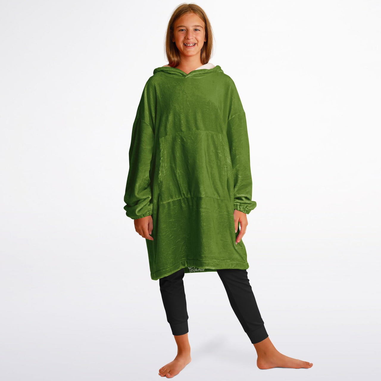 Earthy Tones Olive Drab Youth Standard Hoodie