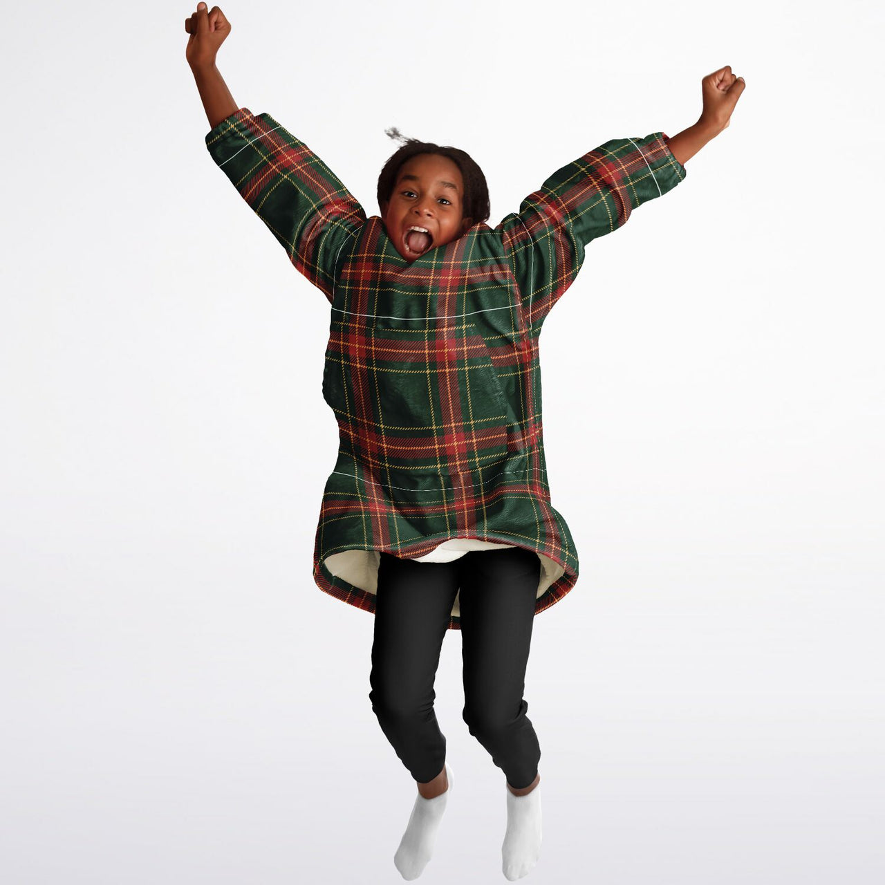 Christmas Pattern Checkered 1 Youth Standard Hoodie