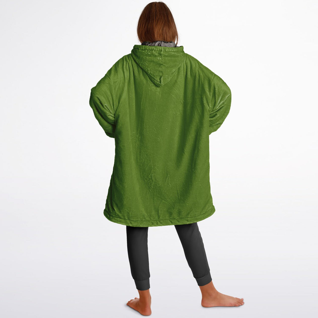 Earthy Tones Olive Drab and Sandstone Youth Reversible Hoodie