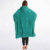Thumbnail for Jewel Deep Amethyst and Emerald Green Oversized Reversible Hoodie