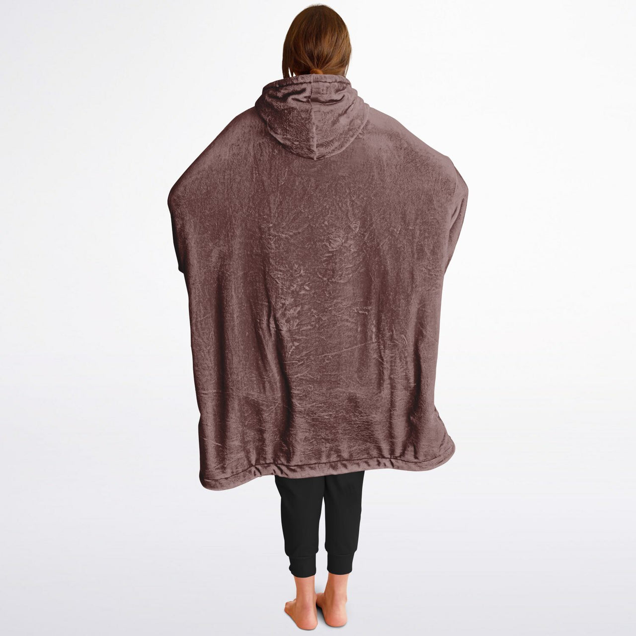 Earthy Tones Rose Taupe and Olive Green Oversized Reversible Hoodie