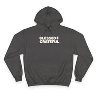 Thumbnail for Blessed + Grateful Champion Hoodie — Minimalist Faith Pullover
