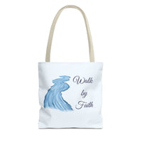 Thumbnail for Walk by Faith Tote Bag — Inspirational Scripture Beach Tote