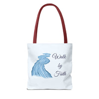 Thumbnail for Walk by Faith Tote Bag — Inspirational Scripture Beach Tote