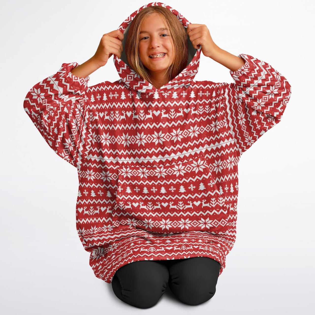 Christmas Pattern Ugly Christmas Sweater Youth Standard Hoodie