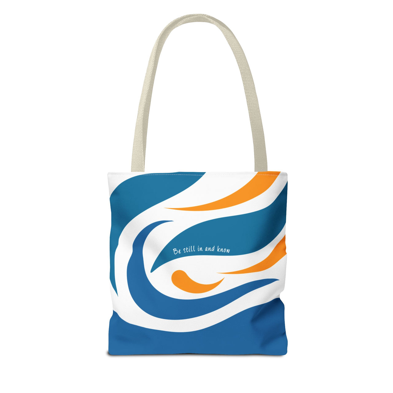 Be Still & Just Listen Wave Tote — Beachy Canvas Tote