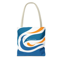 Thumbnail for Be Still & Just Listen Wave Tote — Beachy Canvas Tote