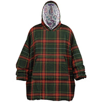 Thumbnail for Christmas Pattern Checkered 1 and Winter Bear Oversized Reversible Hoodie
