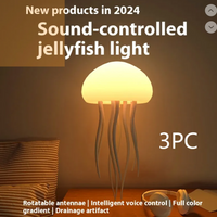 Thumbnail for LED Jellyfish Mood Lamp - Smart Bedside Light