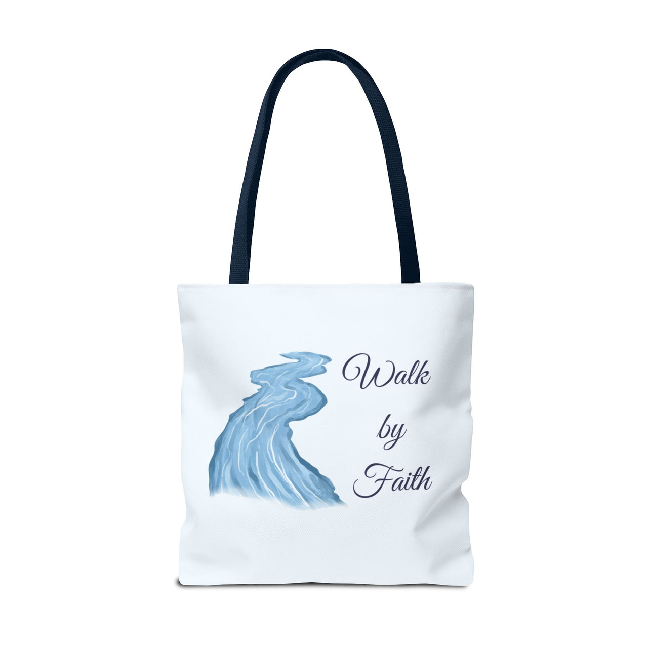 Walk by Faith Tote Bag — Inspirational Scripture Beach Tote