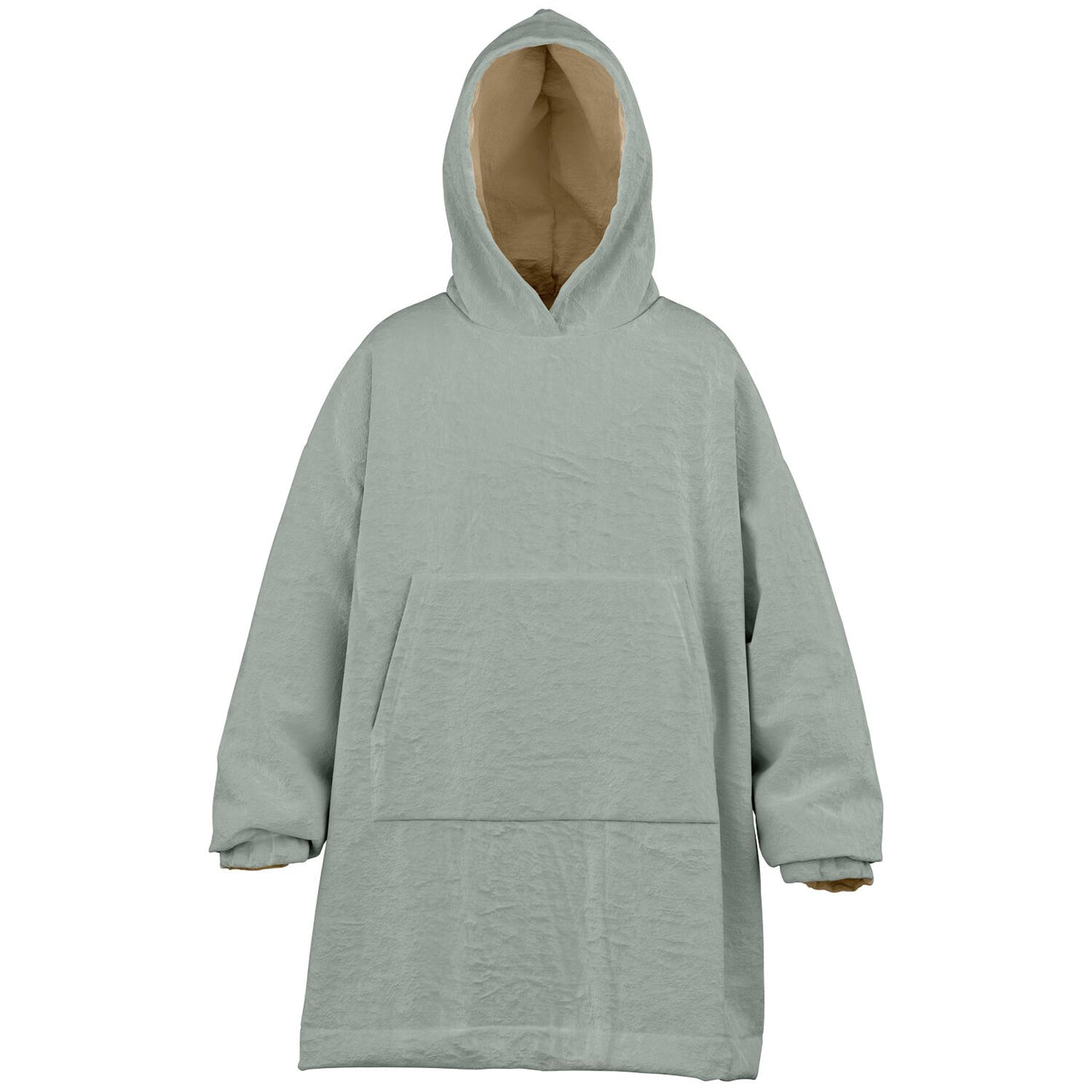 Neutral Ash Gray and Sand Youth Reversible Hoodie