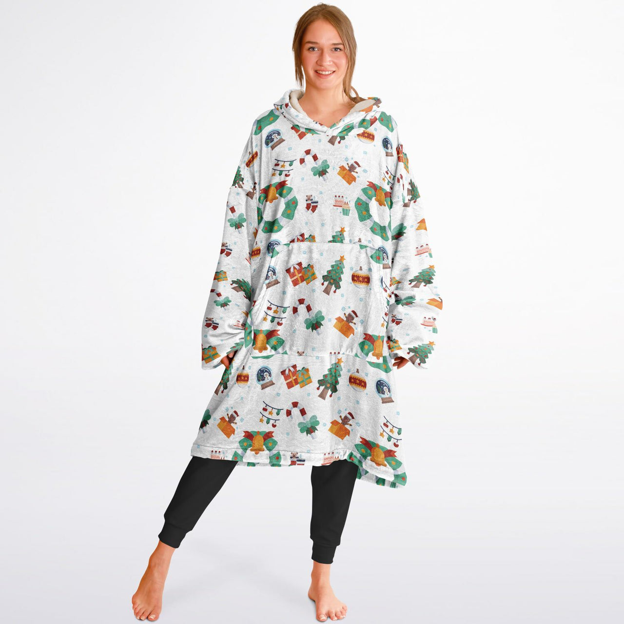 Winter Christmas Pattern Adult Standard Hoodie