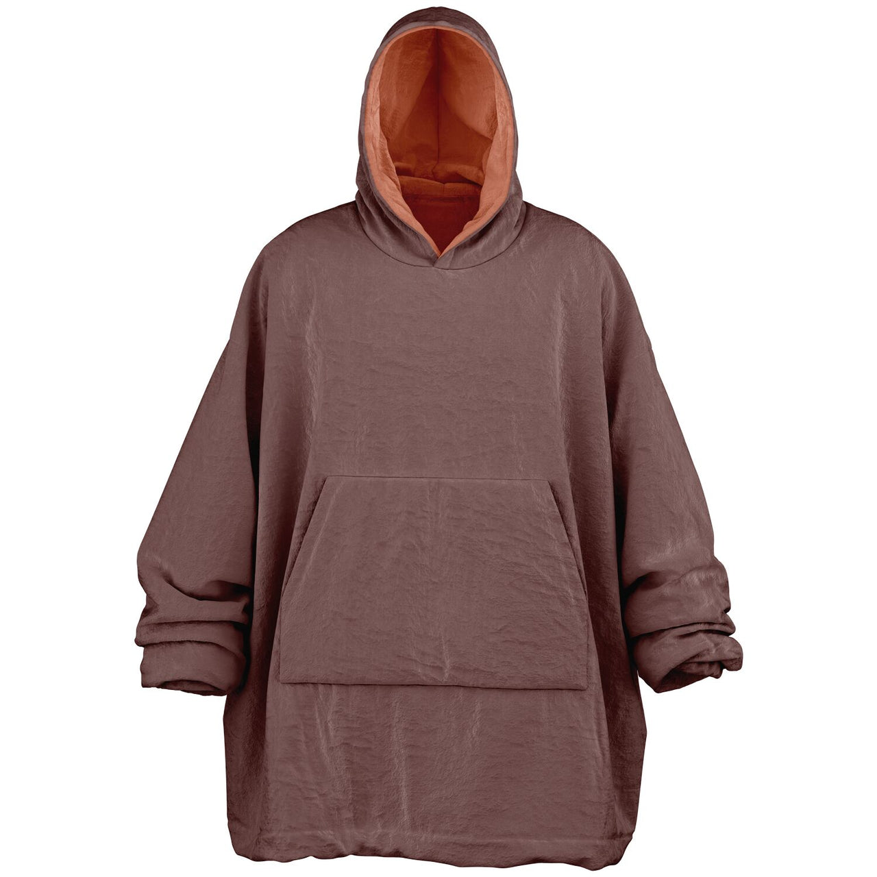 Earthy Tones Roman Peach and Rose Taupe Oversized Reversible Hoodie