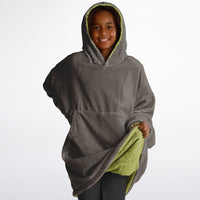 Thumbnail for Earthy Tones Olive Green and Sandstone Youth Reversible Hoodie