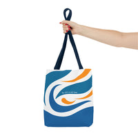 Thumbnail for Be Still & Just Listen Wave Tote — Beachy Canvas Tote