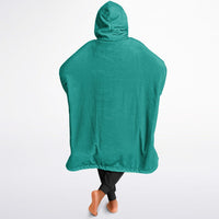 Thumbnail for Jewel Emeral Green and Opulent Ruby Oversized Reversible Hoodie