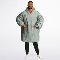 Thumbnail for Neutral Sand and Ash Gray Oversized Reversible Hoodie