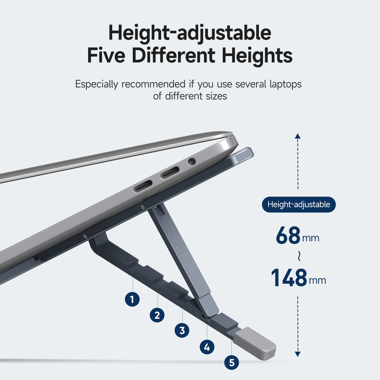 Compact Aluminum Laptop Stand
