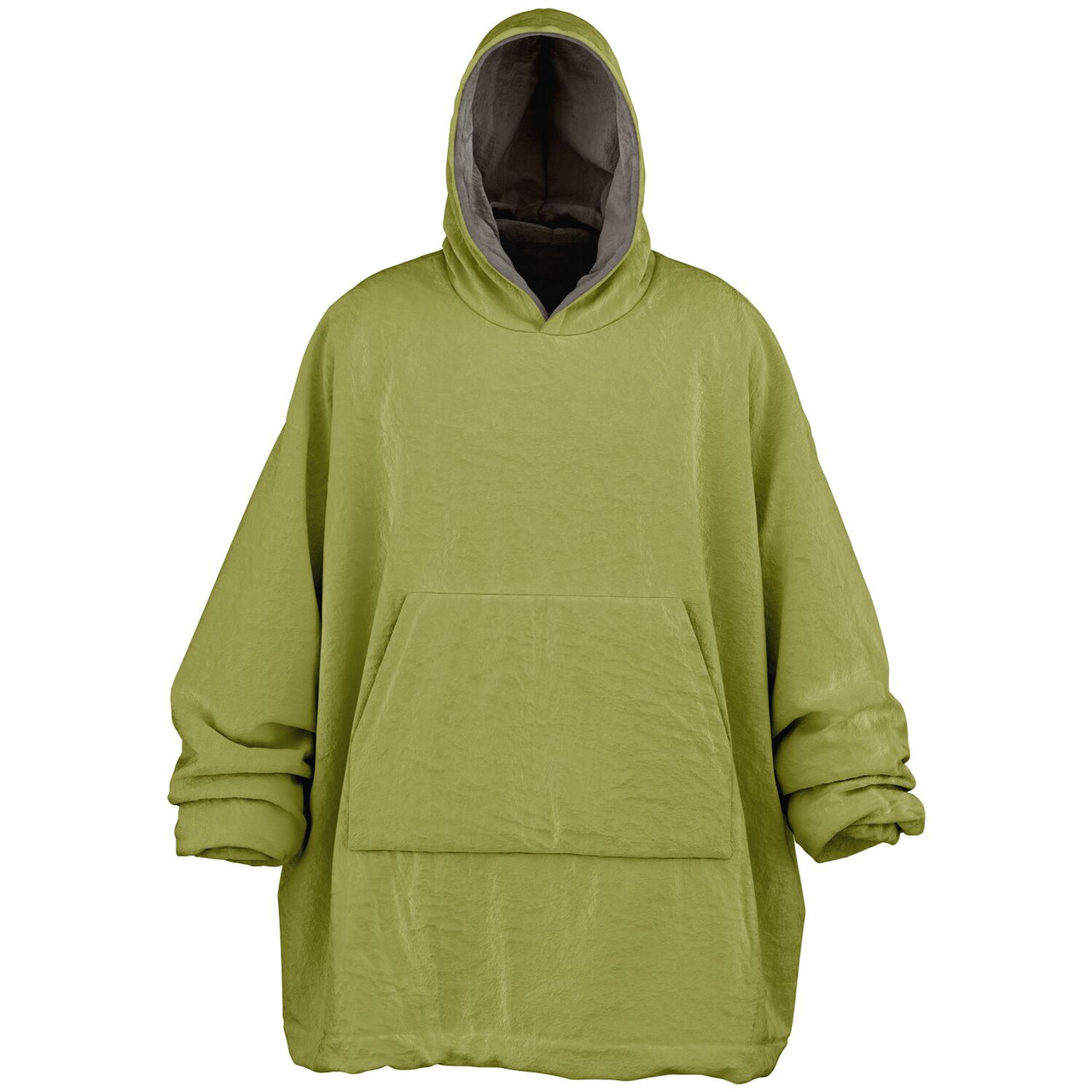 Earthy Tones Sandstone and Olive Green Oversized Reversible Hoodie