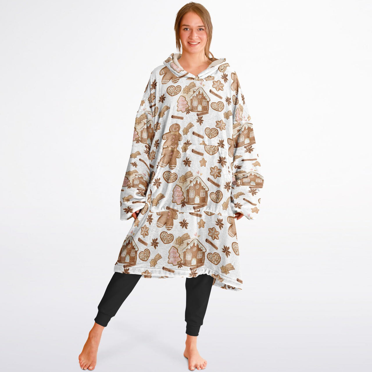 Christmas Pattern Ginger Bread Adult Standard Hoodie