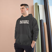 Thumbnail for Blessed + Grateful Champion Hoodie — Minimalist Faith Pullover