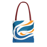 Thumbnail for Be Still & Just Listen Wave Tote — Beachy Canvas Tote