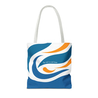 Thumbnail for Be Still & Just Listen Wave Tote — Beachy Canvas Tote