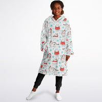 Thumbnail for Christmas Pattern Winter Cat Youth Standard Hoodie