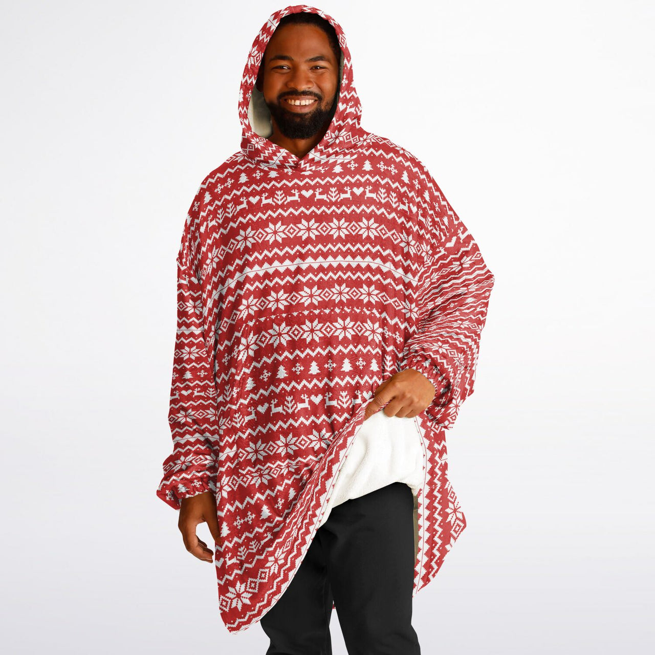 Christmas Pattern Ugly Christmas Sweater Adult Standard Hoodie