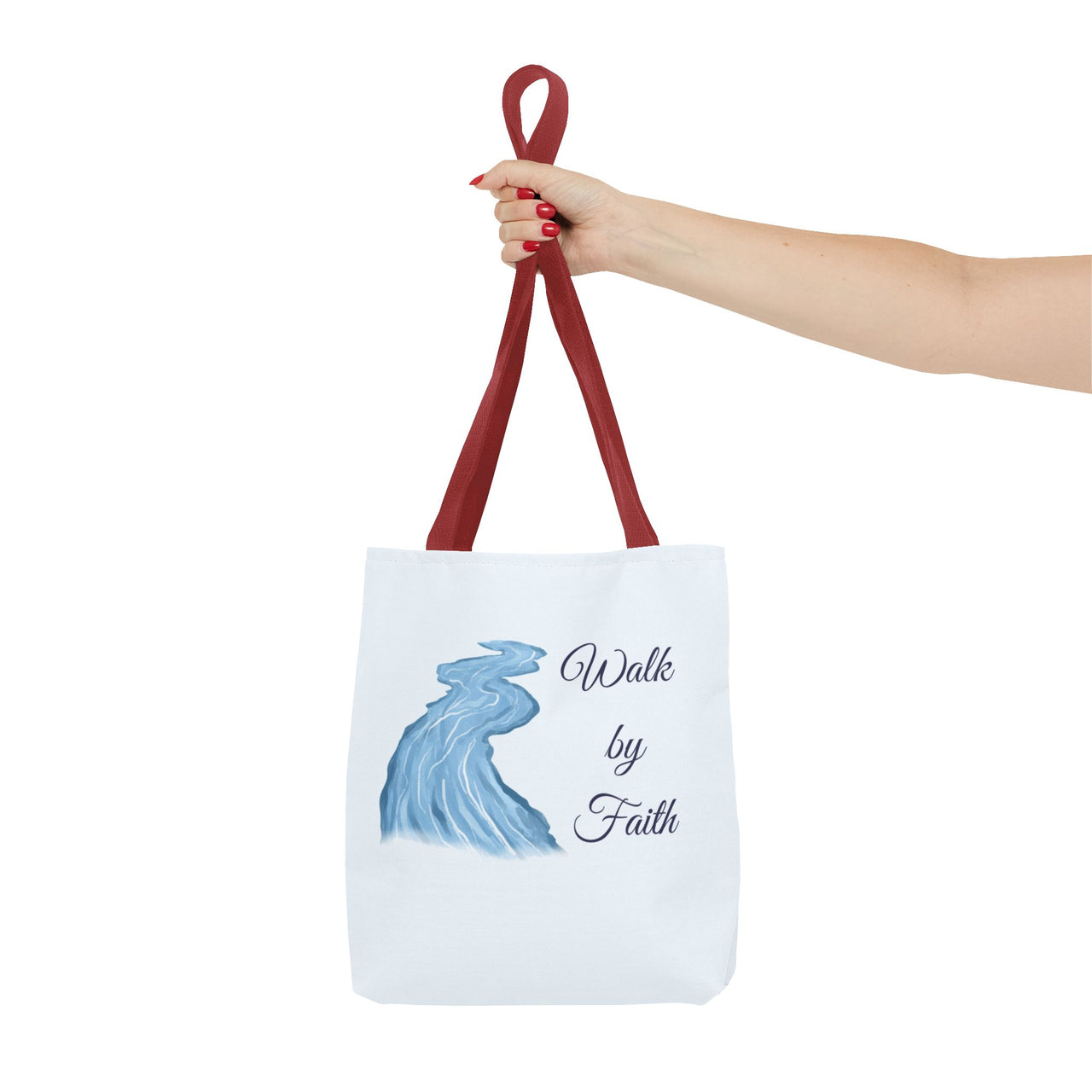 Walk by Faith Tote Bag — Inspirational Scripture Beach Tote