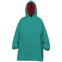 Thumbnail for Jewel Opulent Ruby and Emerald Green Youth Reversible Hoodie