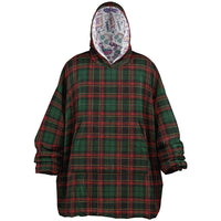 Thumbnail for Christmas Pattern Checkered 2 and Winter Bear Oversized Reversible Hoodie
