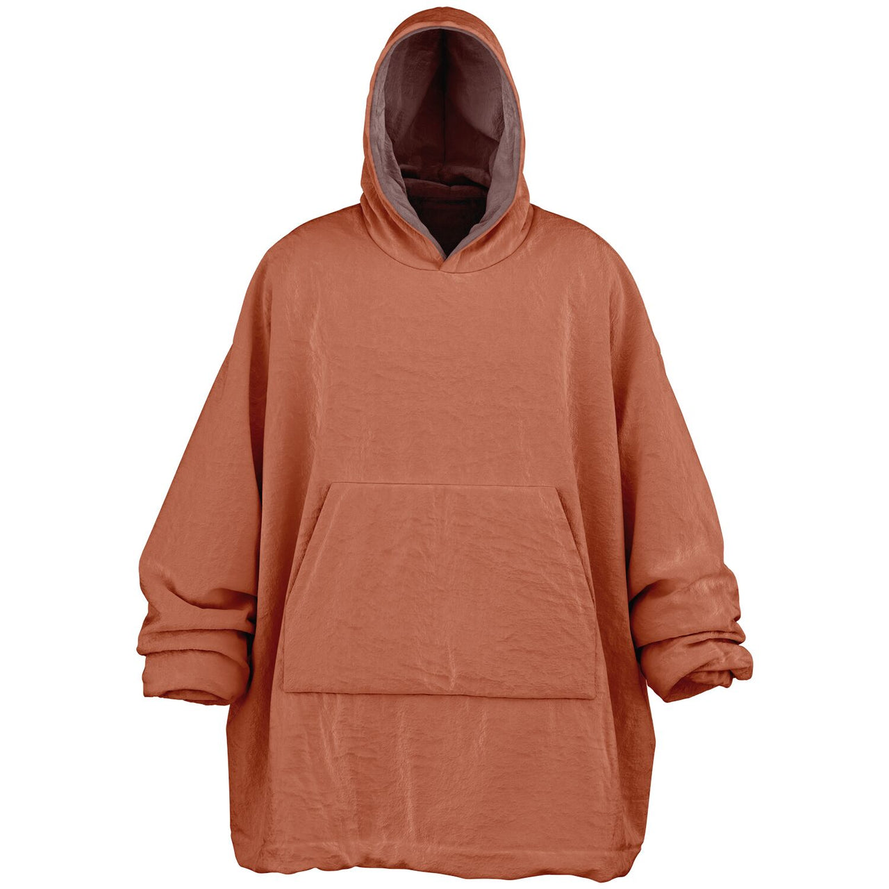 Earthy Tones Roman Peach and Rose Taupe Oversized Reversible Hoodie