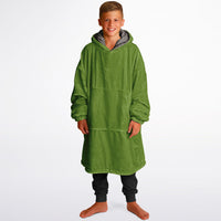 Thumbnail for Earthy Tones Olive Drab and Sandstone Youth Reversible Hoodie