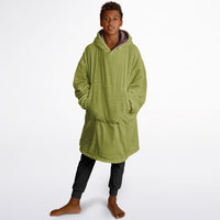 Thumbnail for Earthy Tones Olive Green and Rose Taupe Youth Reversible Hoodie