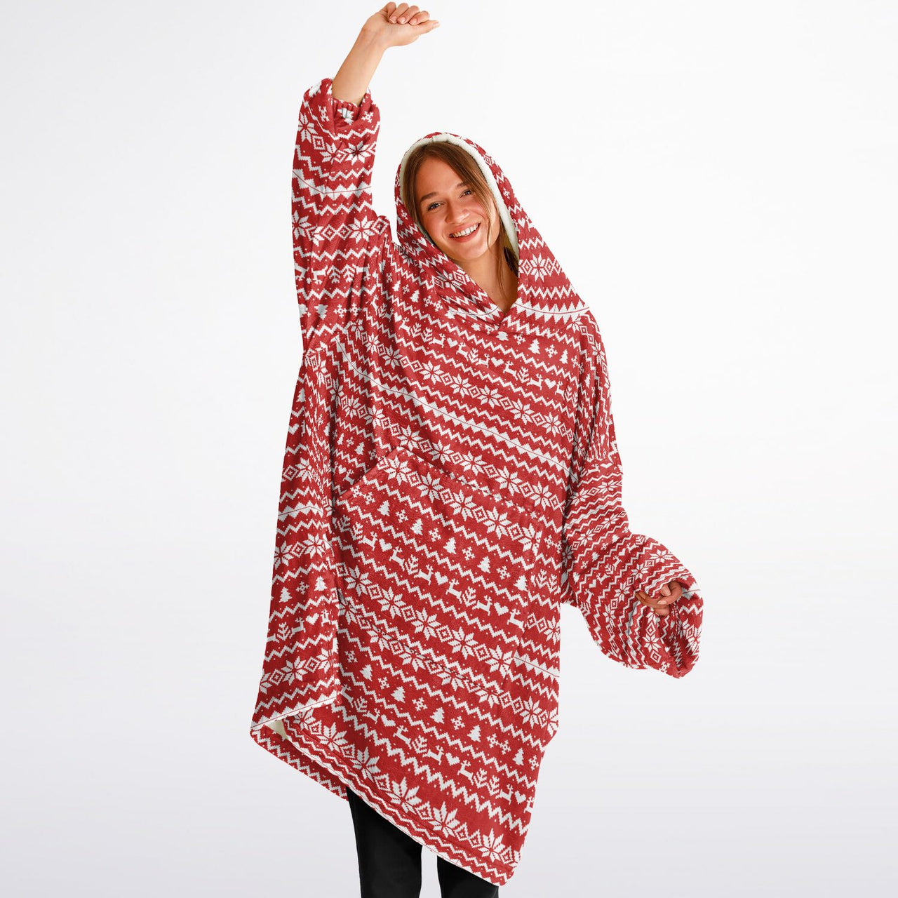 Christmas Pattern Ugly Christmas Sweater Adult Standard Hoodie