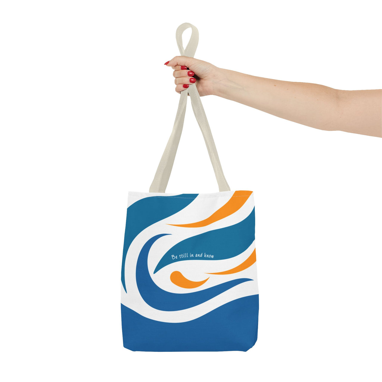 Be Still & Just Listen Wave Tote — Beachy Canvas Tote