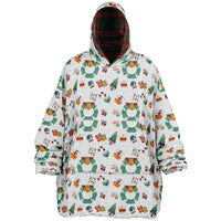 Thumbnail for Christmas Pattern Winter Christmas and Checkered 2 Oversized Reversible Hoodie