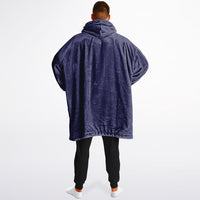 Thumbnail for Jewel Opulent Ruby and Deep Amethyst Oversized Reversible Hoodie