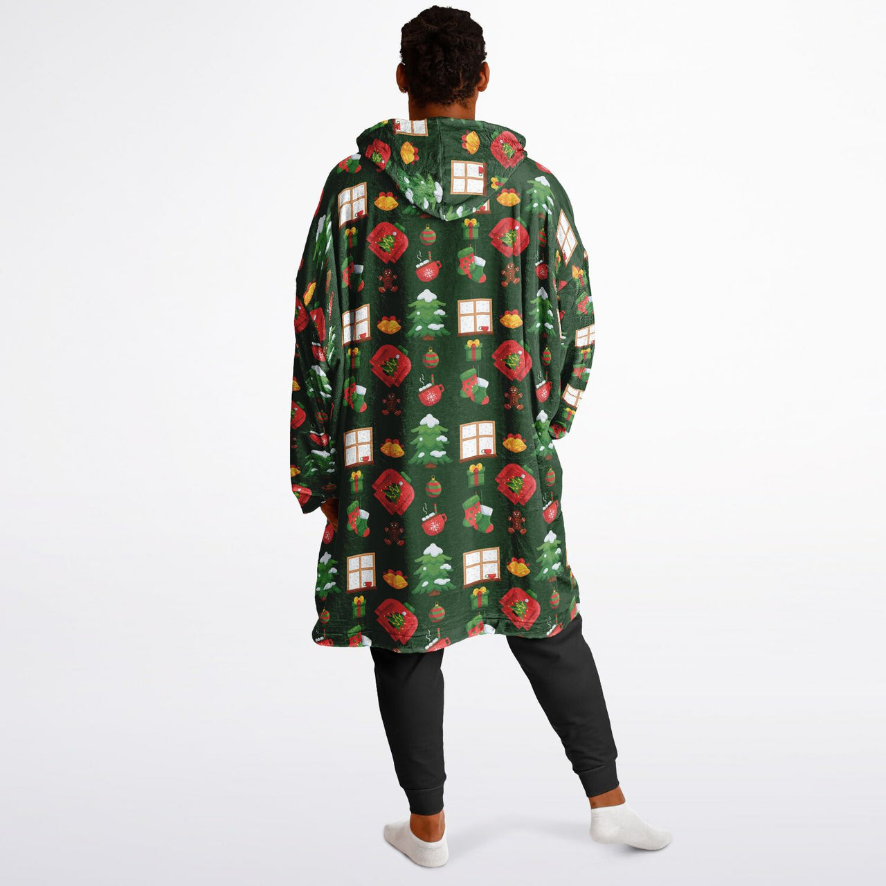 Green Christmas Pattern Adult Standard Hoodie