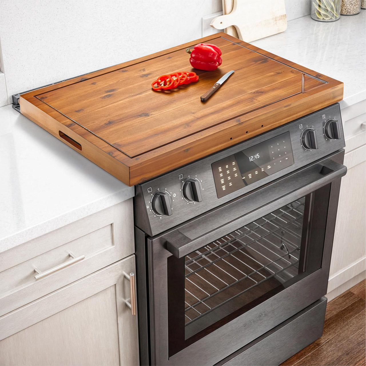 ACACIANEST Multifunctional Stove Cover - Wood Stove Cover & Workspace Enhancer