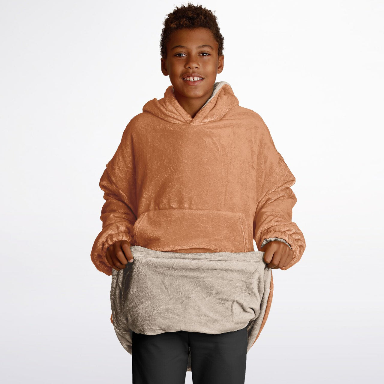 Apricot Crush and Soft Amber New Color 2024 Youth Reversible Hoodie
