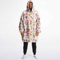 Thumbnail for Christmas Pattern Winter Christmas and Red Christmas Oversized Reversible Hoodie